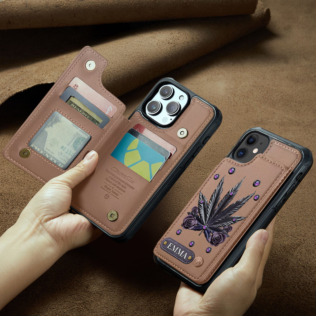 Beautiful Marijuanas - Personalized Weed Wallet Phone Case