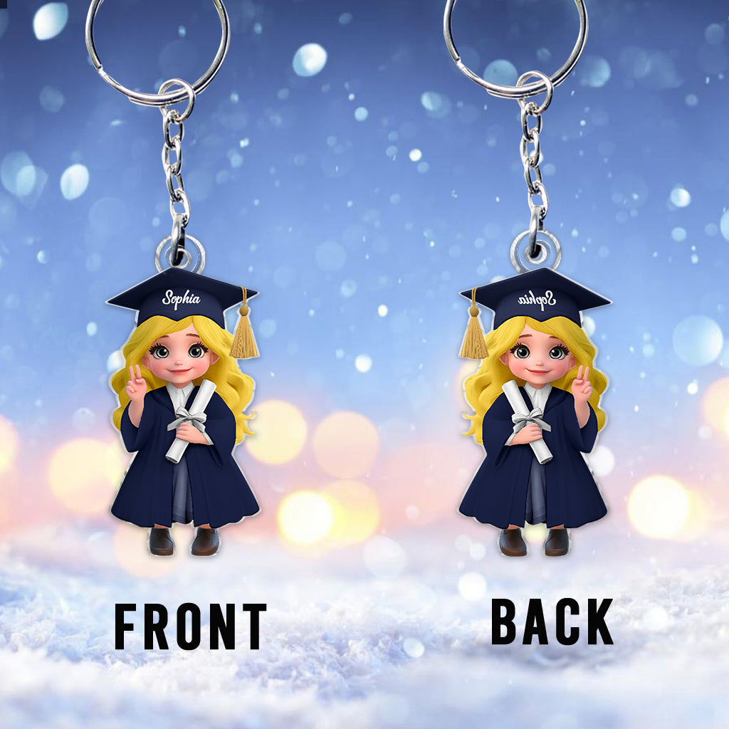 Graduation Class 2025 - Personalized Graduation Custom Shaped Keychain