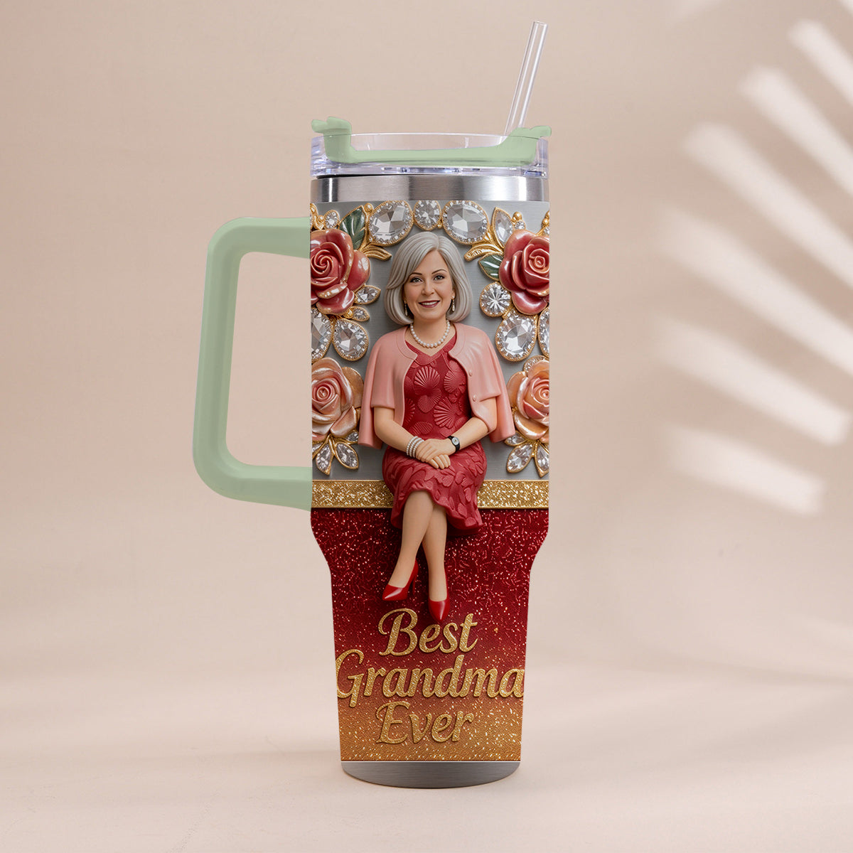 Meilleure Grand-mère, Parfaite pour Maman, Nana - Tasse Personnalisée avec Poignée