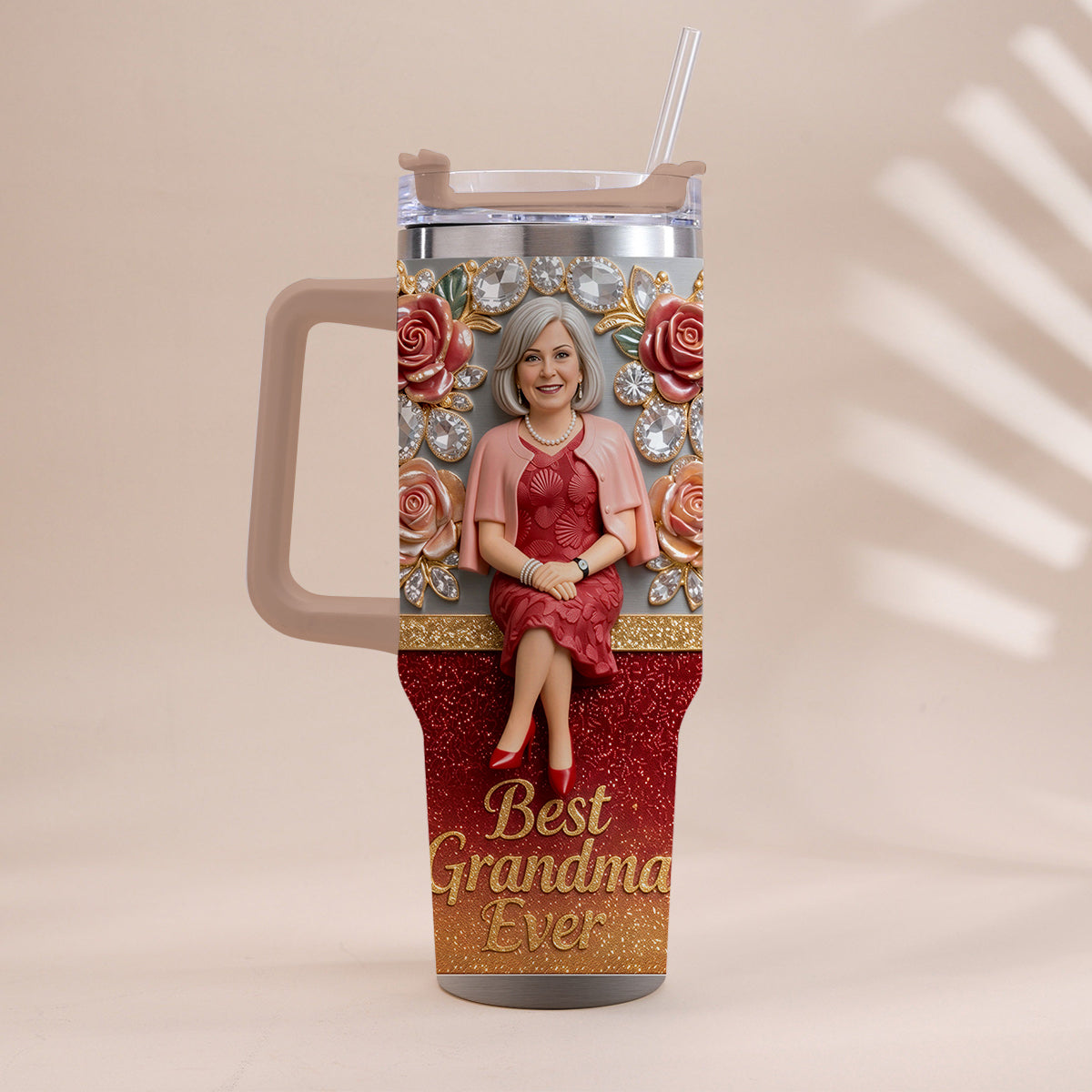Meilleure Grand-mère, Parfaite pour Maman, Nana - Tasse Personnalisée avec Poignée