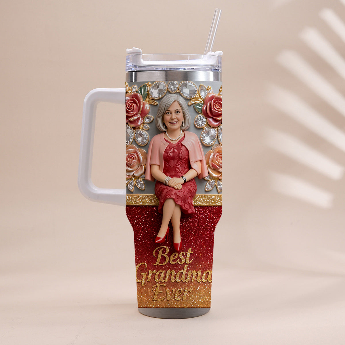 Meilleure Grand-mère, Parfaite pour Maman, Nana - Tasse Personnalisée avec Poignée