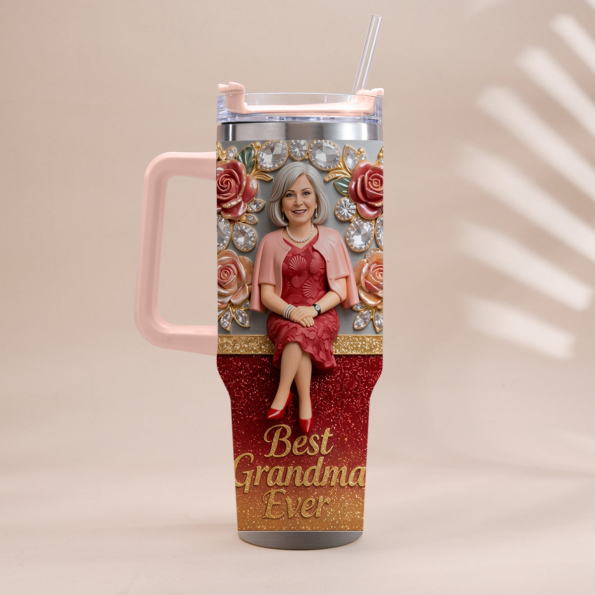 Meilleure Grand-mère, Parfaite pour Maman, Nana - Tasse Personnalisée avec Poignée