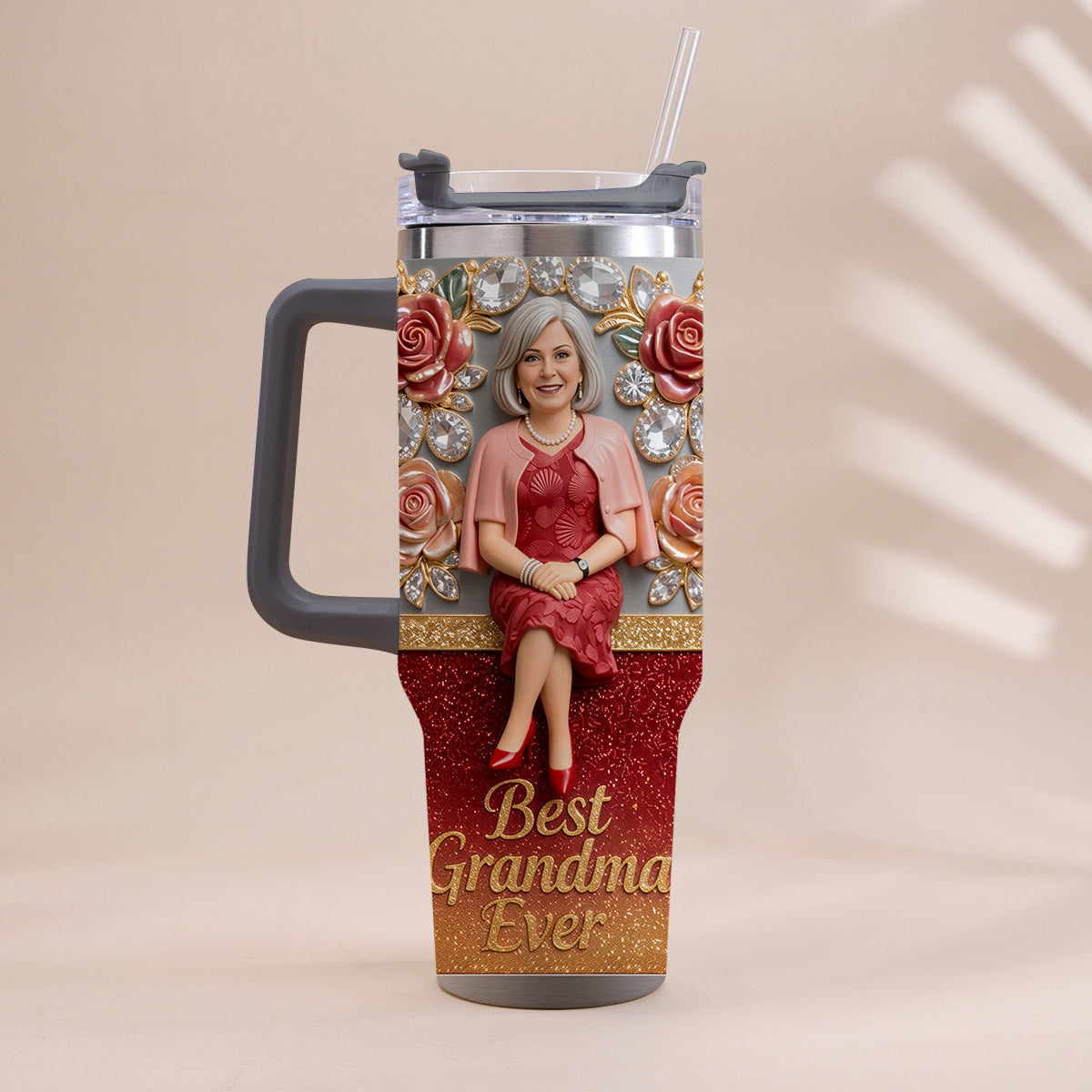 Meilleure Grand-mère, Parfaite pour Maman, Nana - Tasse Personnalisée avec Poignée