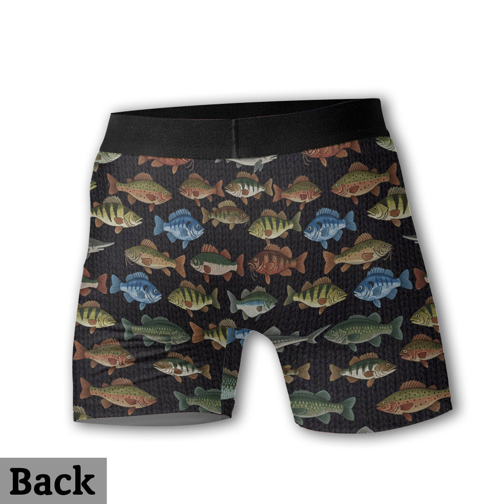 Love Fishing - Personalized Fishing Men’s Boxer Briefs