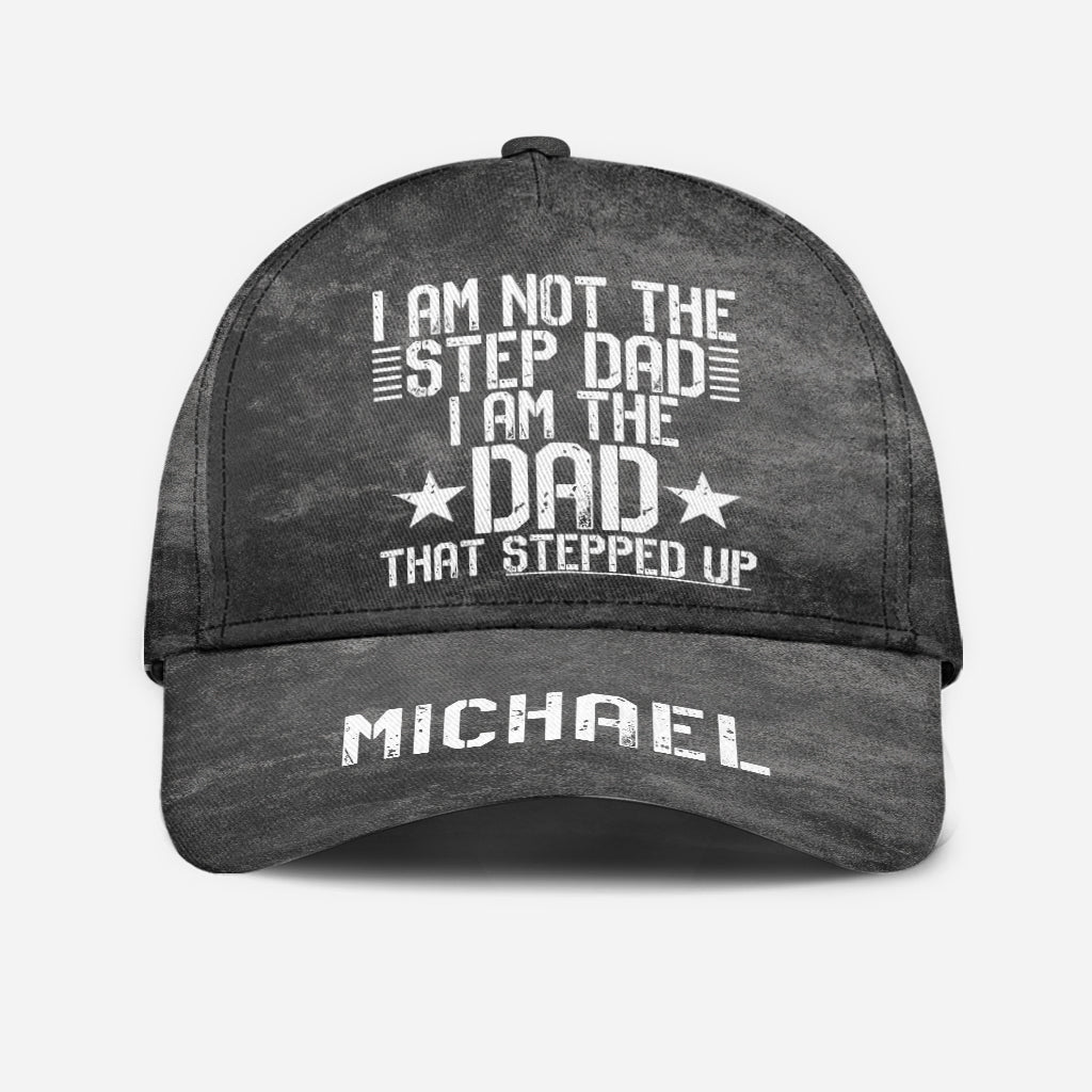 The Step Up Dad - Personalized Father Classic Cap