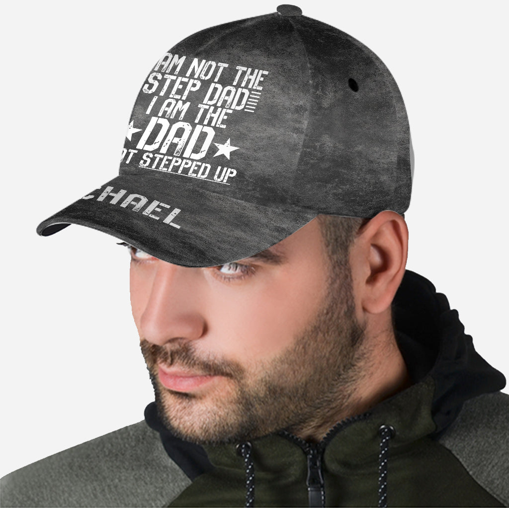 The Step Up Dad - Personalized Father Classic Cap