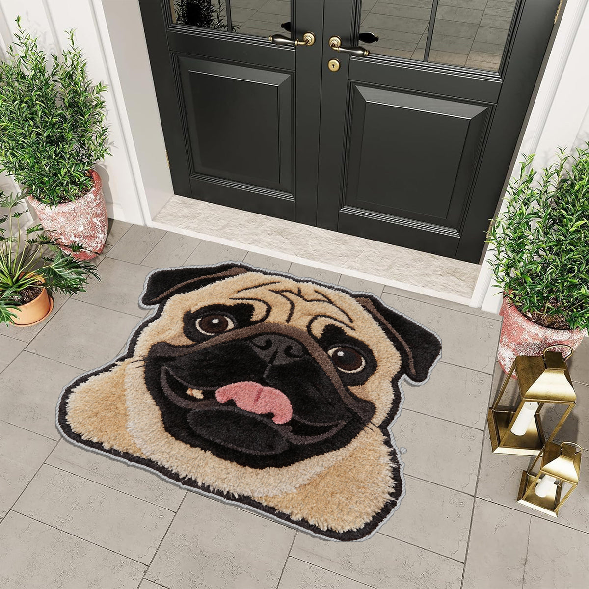Tapis personnalisé pour chien antidérapant à partir de n'importe quelle photo