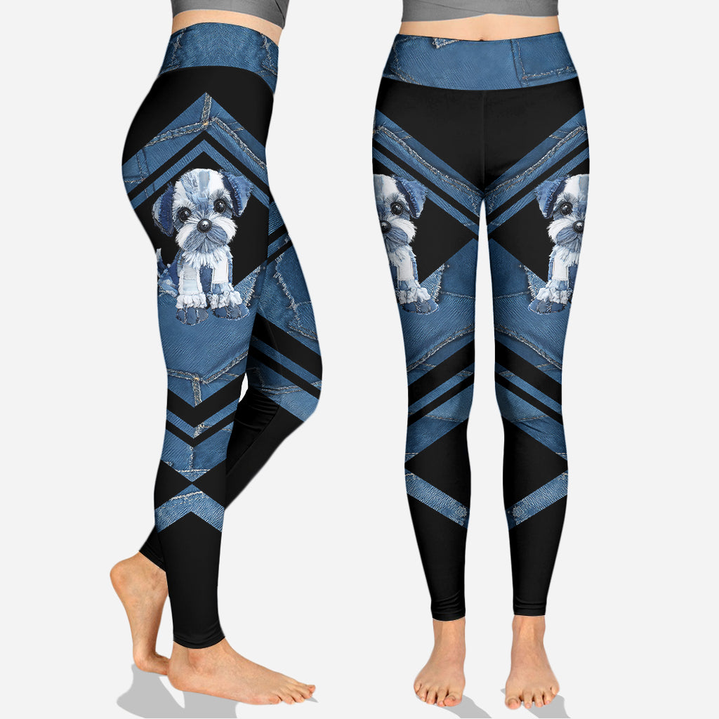 J'adore les Shih Tzu ! Sweat à capuche et leggings personnalisés pour chien.