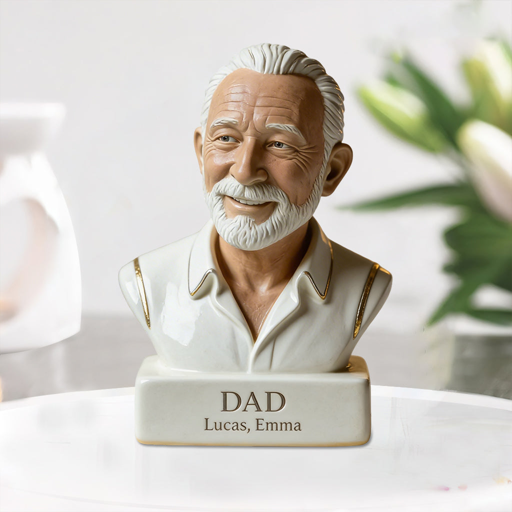 Papa Nana Father Mother Statue - Personalized Father Custom Shaped Acrylic Plaque