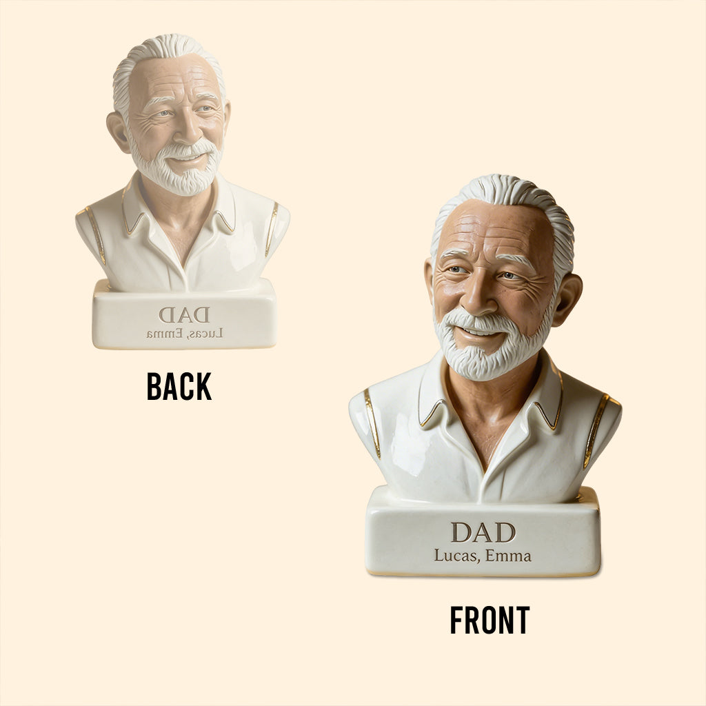 Papa Nana Father Mother Statue - Personalized Father Custom Shaped Acrylic Plaque