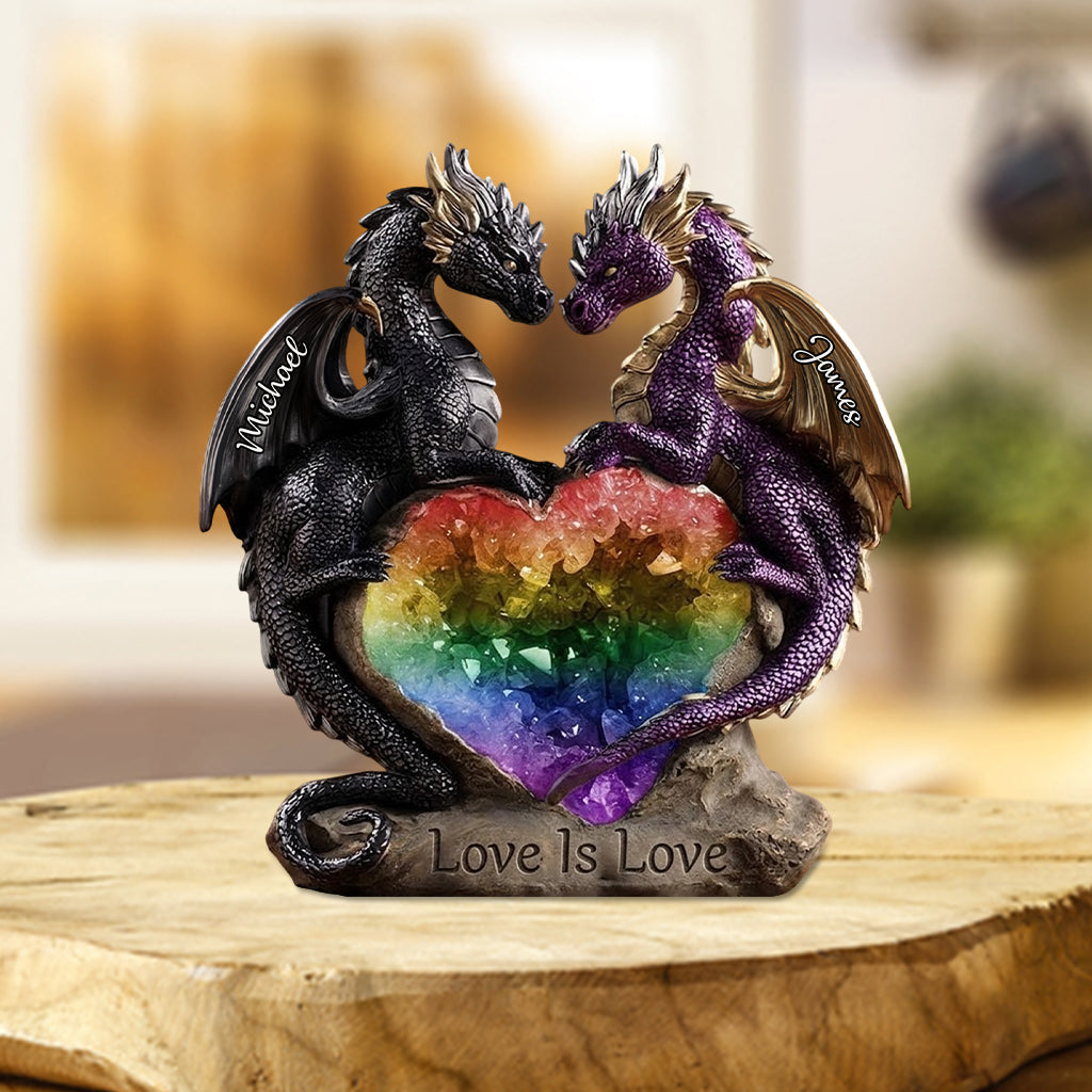 L'amour est l'amour - Plaque acrylique personnalisée de soutien LGBT