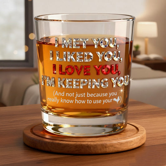 Je te garde - Cadeau idéal pour un mari - Verre à whisky pour couple