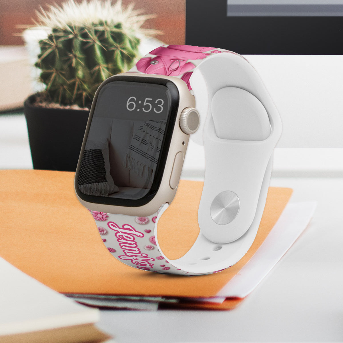 Le métier d'infirmière est un travail de cœur - Bracelet Apple Watch personnalisé pour infirmière
