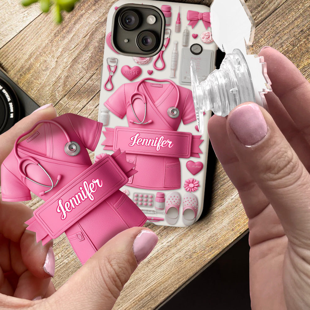 Le métier d'infirmière est un travail de cœur - Coque de téléphone personnalisée avec impression intégrale pour infirmière