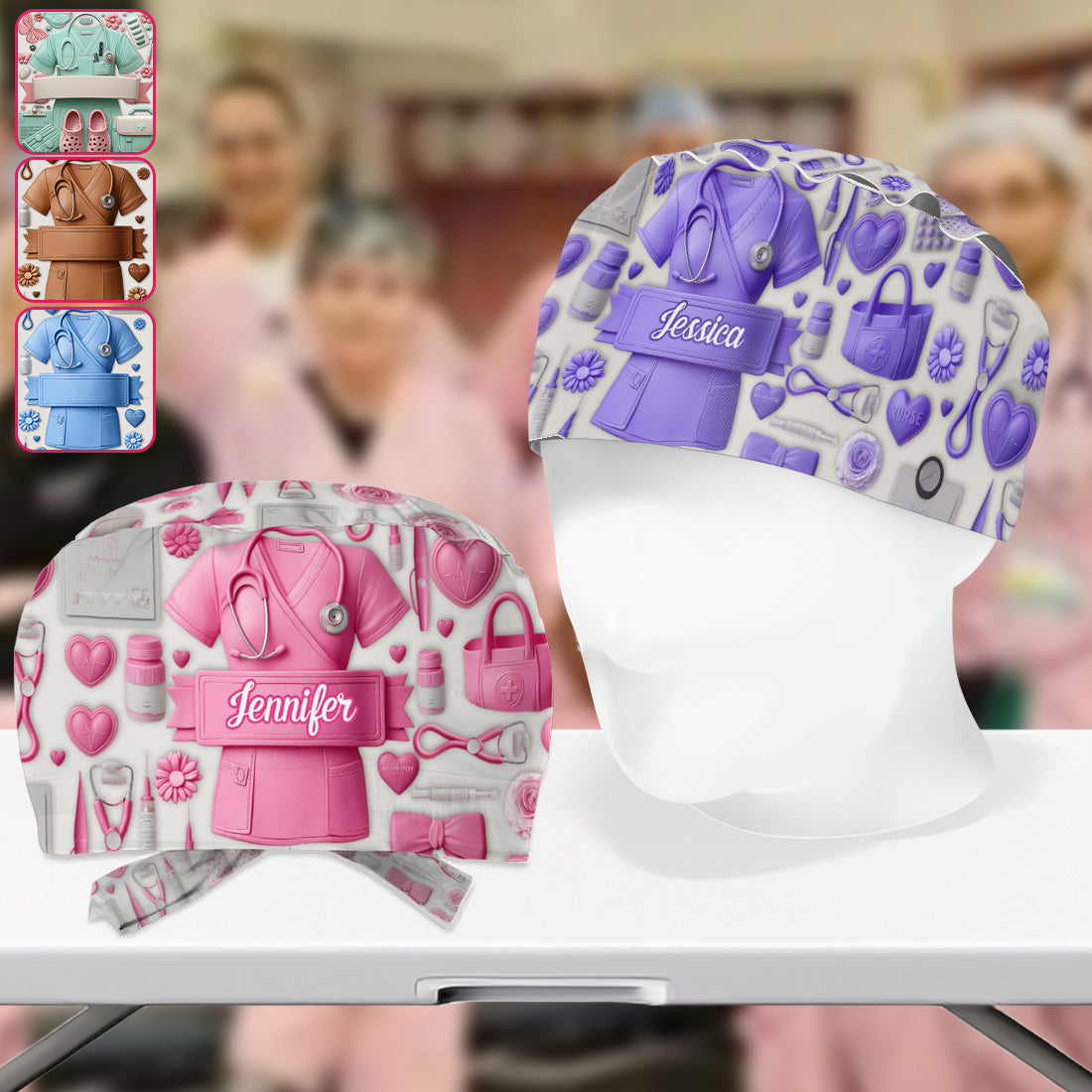 Nurse Life - Personalized Nurse Scrub Cap