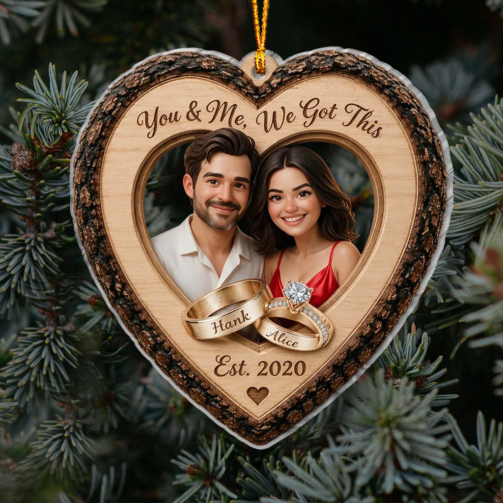 Our Christmas Together - Personalized Couple Ornament