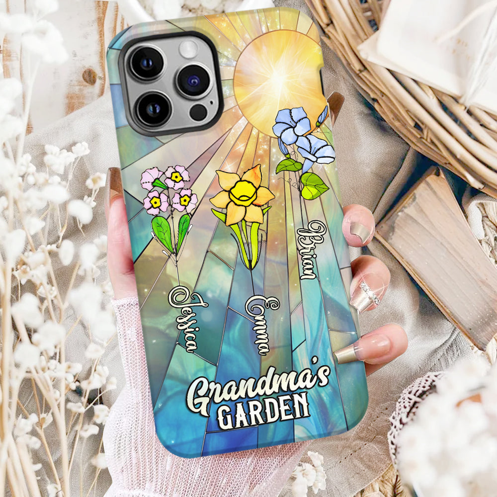 Grandma's Garden - Personalized Grandma Full Print Phone Case