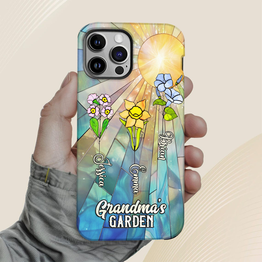 Grandma's Garden - Personalized Grandma Full Print Phone Case