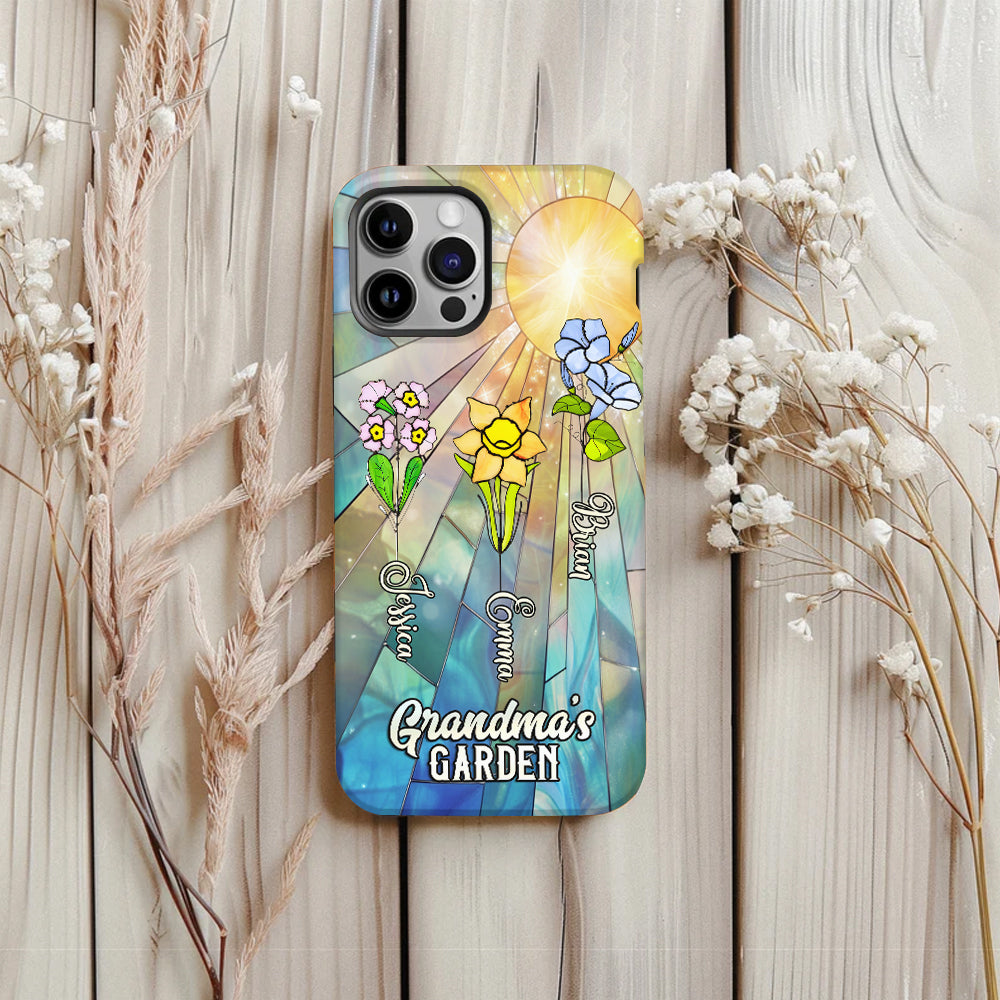 Grandma's Garden - Personalized Grandma Full Print Phone Case