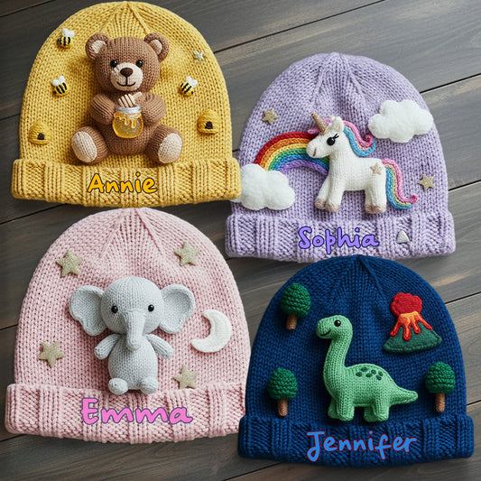 Cadeau idéal pour les enfants - Bonnet personnalisé pour enfant