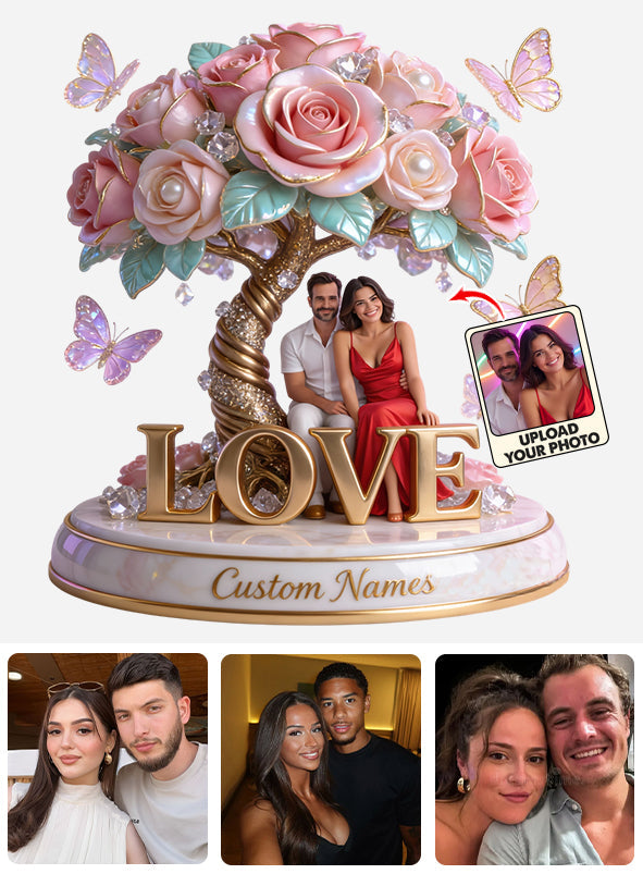 Toi et moi - Plaque acrylique personnalisée pour couple