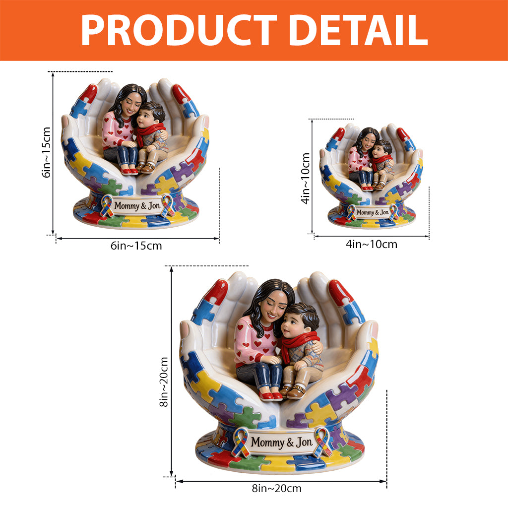 Autism Mom - Personalized Autism Awareness Custom Shaped Acrylic Plaque