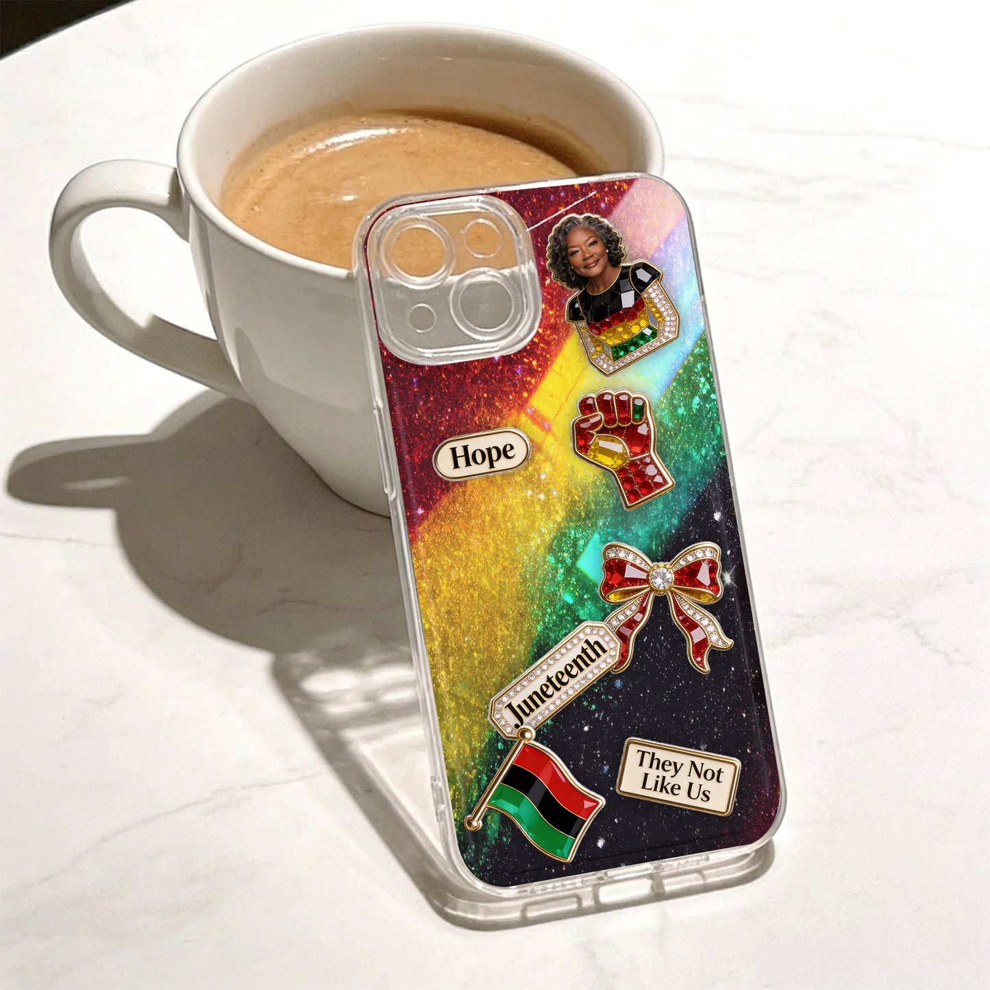 They Not Like Us - Personalized African American Shaker Phone Case