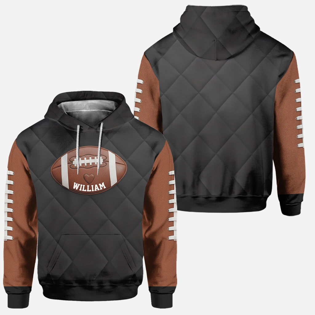 Maman, petite amie, épouse passionnée de football - Sweat à capuche et leggings personnalisés pour les jours de match