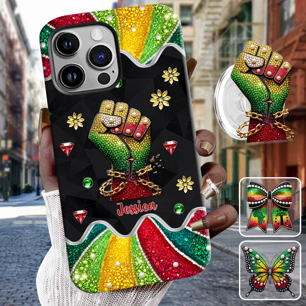 Ils ne nous aiment pas - Coque de téléphone et support de téléphone personnalisés Juneteenth avec impression intégrale