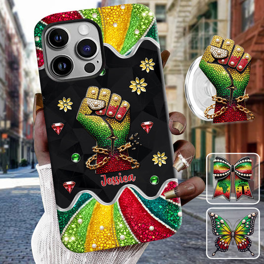 Ils ne nous aiment pas - Coque de téléphone et support de téléphone personnalisés Juneteenth avec impression intégrale