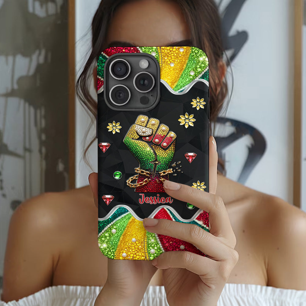 Ils ne nous aiment pas - Coque de téléphone et support de téléphone personnalisés Juneteenth avec impression intégrale