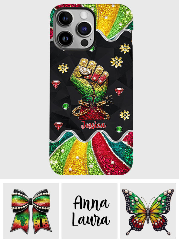 Ils ne nous aiment pas - Coque de téléphone et support de téléphone personnalisés Juneteenth avec impression intégrale