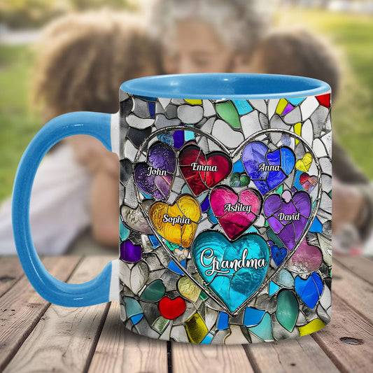 Les chéries de la maman de grand-mère - Mug personnalisé « Grand-mère »