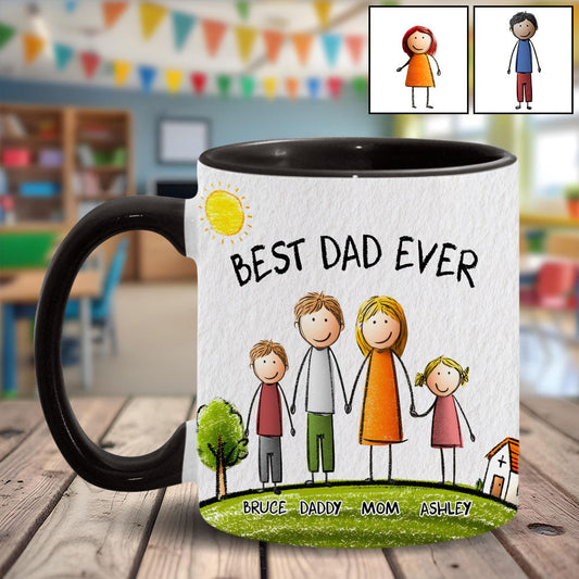 Meilleur papa du monde - Mug personnalisé « Papa idéal »