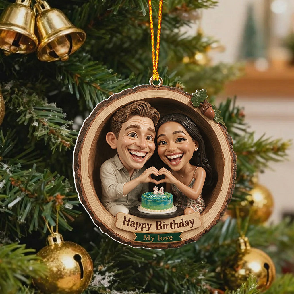Couple Gift Idea, Christmas Decor - Personalized Couple Premium 3D Ornament