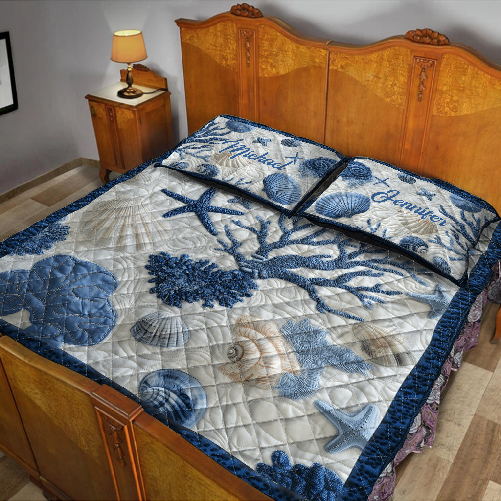 Beach Lovin' - Personalized Sea Lover Quilt Set