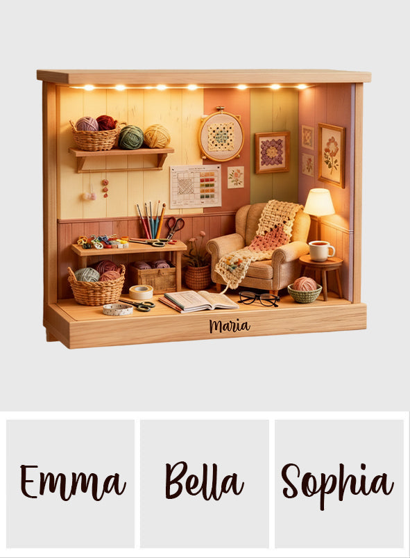 Crochet Room - Panneau lumineux LED personnalisé en acrylique pour le crochet