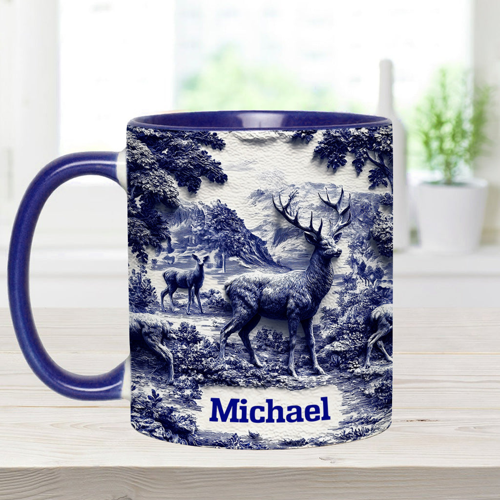 Mug personnalisé sur le thème de la chasse au cerf