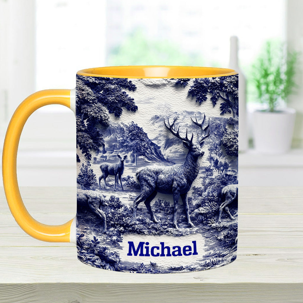 Mug personnalisé sur le thème de la chasse au cerf