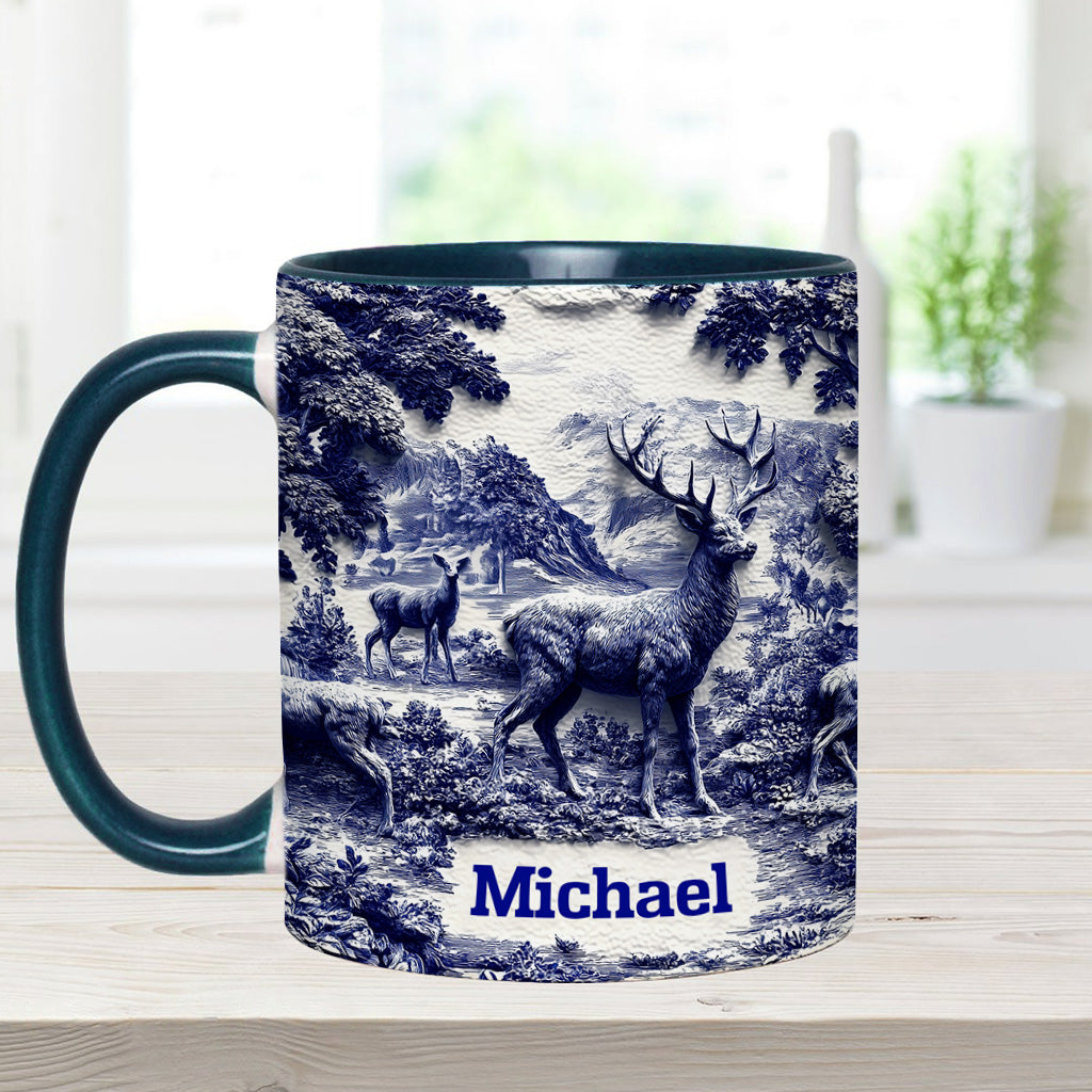 Mug personnalisé sur le thème de la chasse au cerf