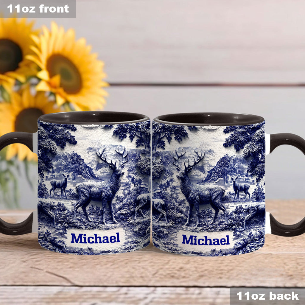 Mug personnalisé sur le thème de la chasse au cerf