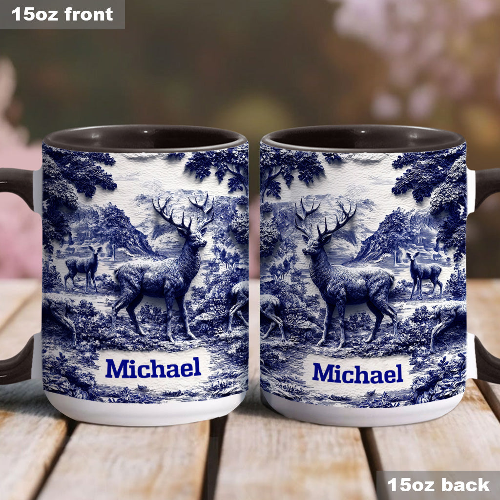 Mug personnalisé sur le thème de la chasse au cerf