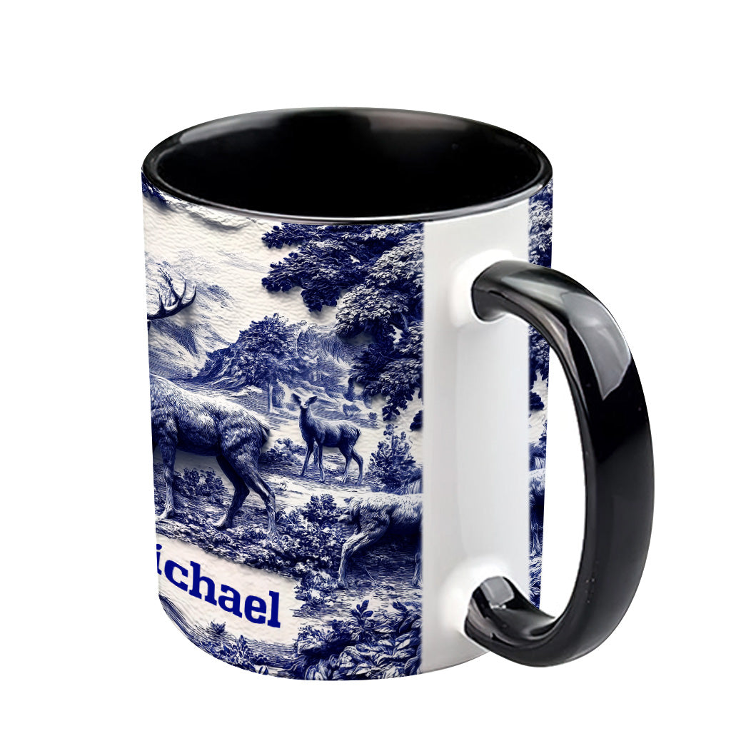 Mug personnalisé sur le thème de la chasse au cerf