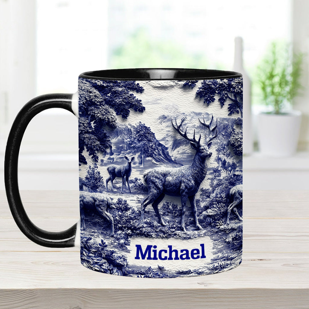 Mug personnalisé sur le thème de la chasse au cerf