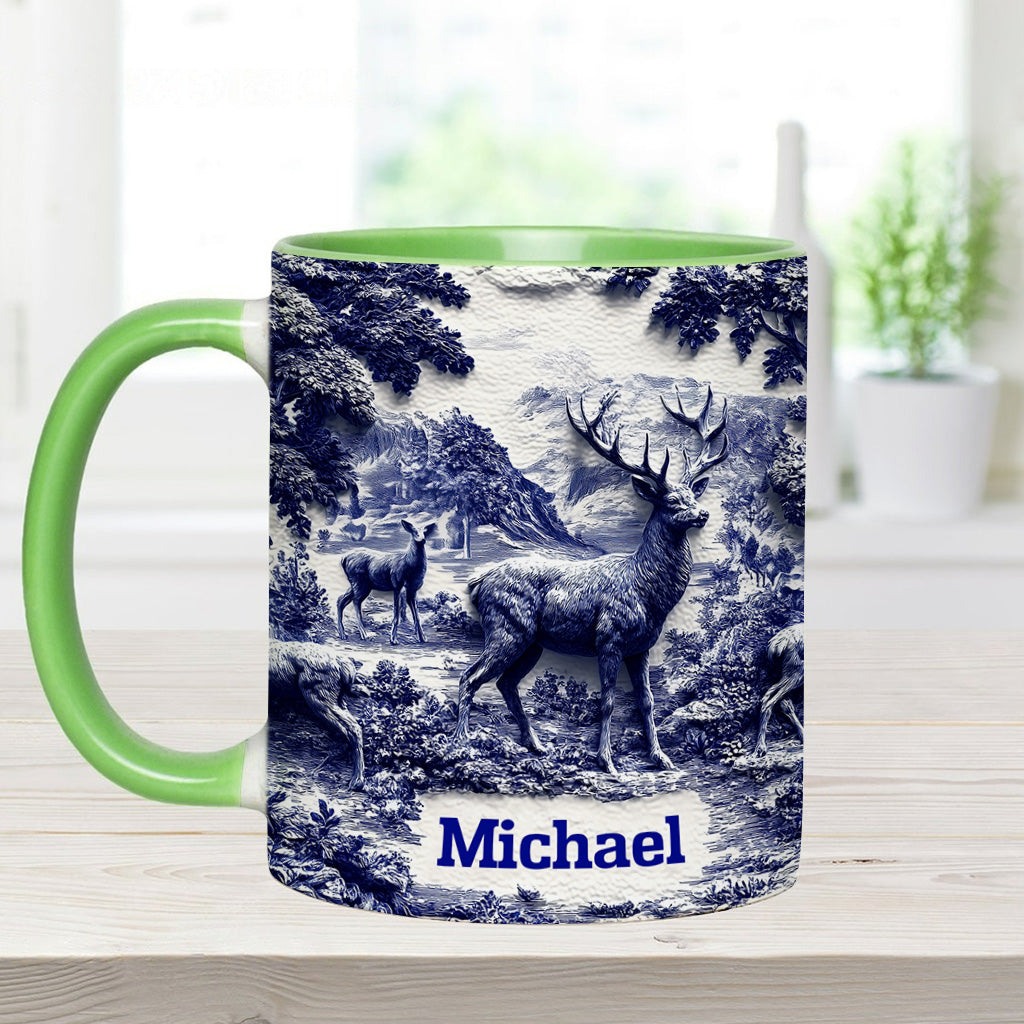 Mug personnalisé sur le thème de la chasse au cerf