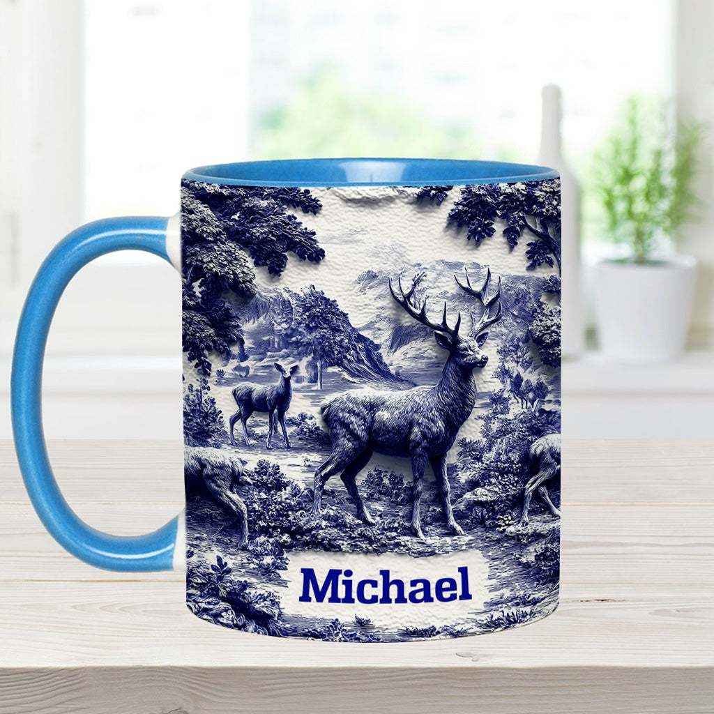 Mug personnalisé sur le thème de la chasse au cerf
