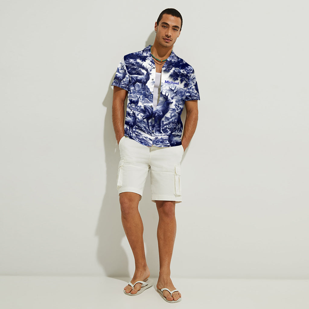 Deer Hunting - Personalized Hunting Hawaiian Shirt