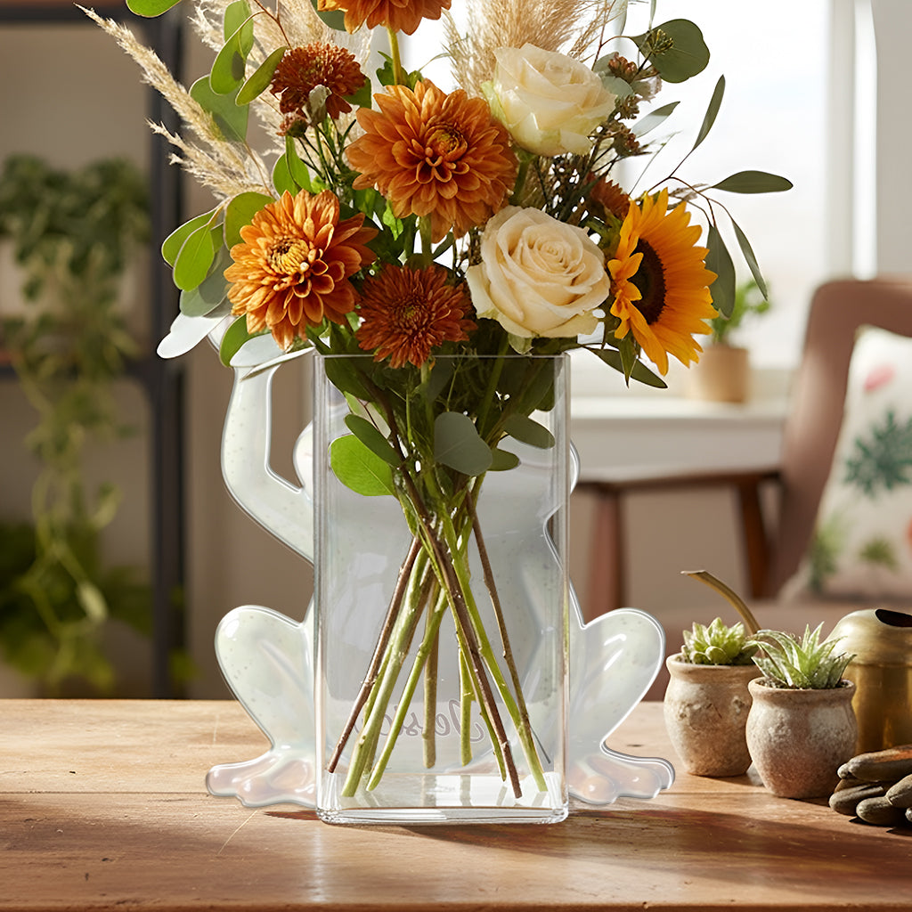 Just A Woman Who Loves Frog - Personalized Frog Acrylic Pot