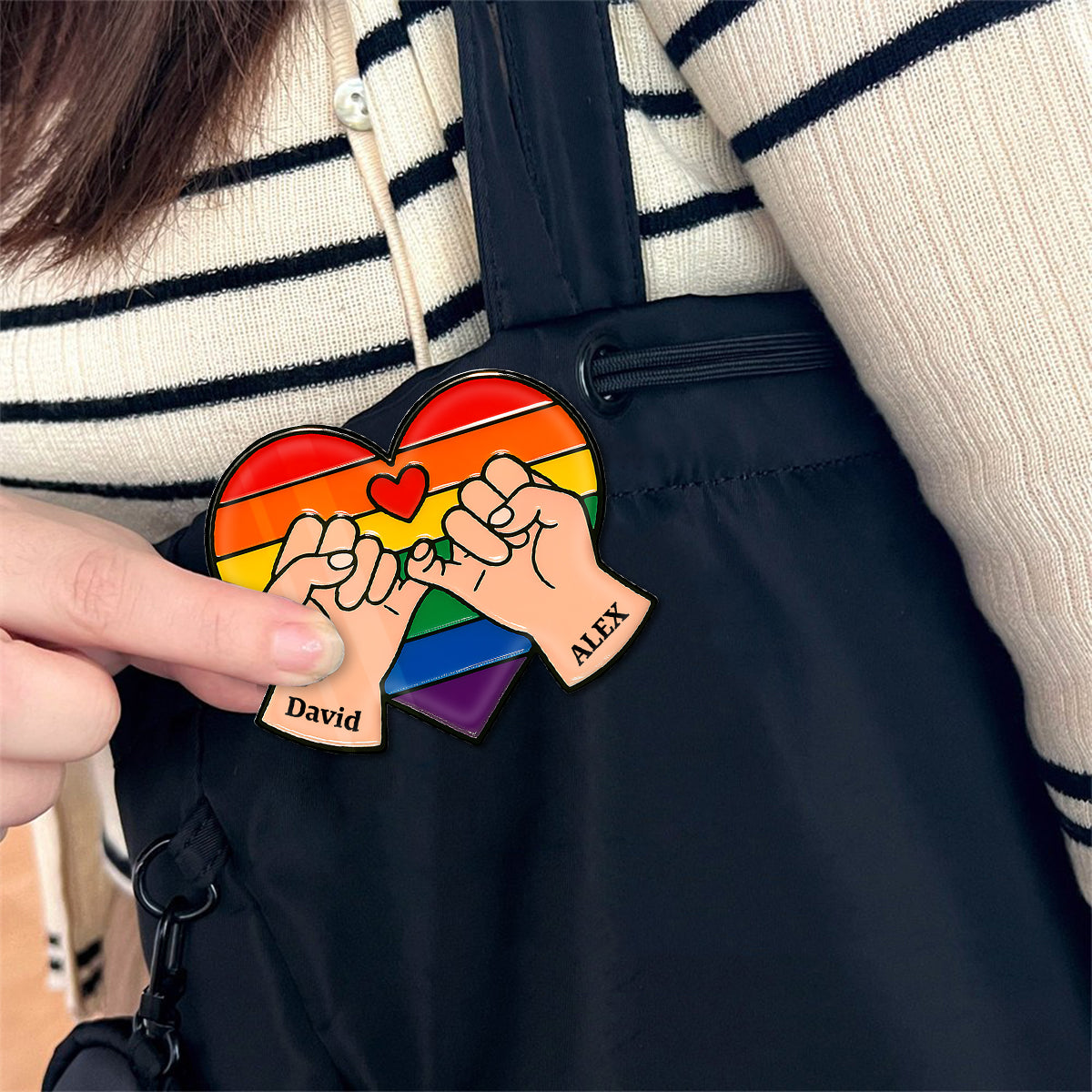 Love Is Love - Personalized LGBT Support Pin