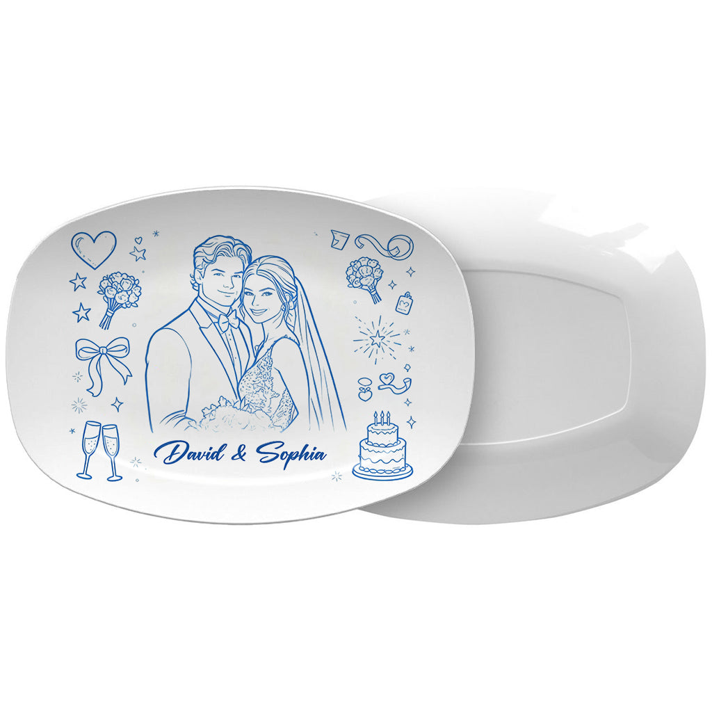 Cadeau idéal pour les couples - Assiette personnalisée pour couples